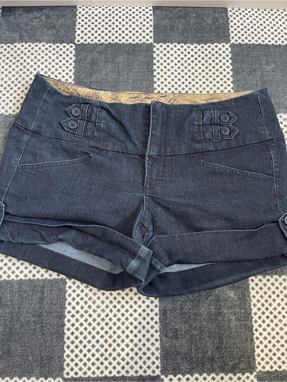 Boom Boom Jeans Y2K Dark Wash Denim Shorts Size 11